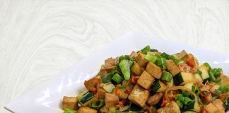 Savoury Tofu with Crunchy Zucchini: A Tasty Meatless Goodness! Global EAT - Savoury Tofu with Crunchy Zucchini: A Tasty Meatless Goodness!